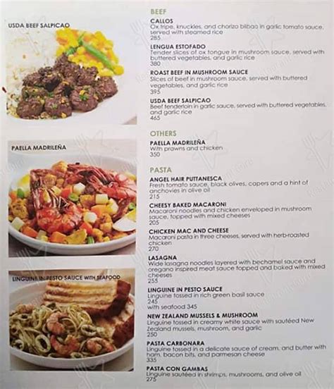 Menu At Contis Bakeshop And Restaurant Parañaque