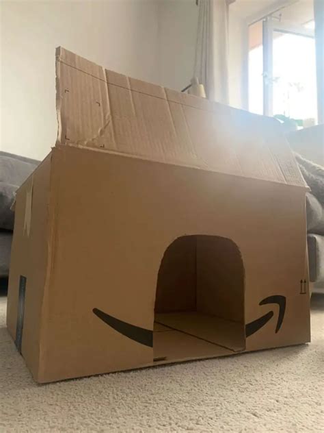 Easy Diy Cardboard Cat House Tutorial Totally Purrfect