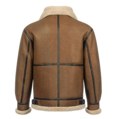 Denny Dora Mens Shearling Jacket B3 Natural Shearling Leather Coat