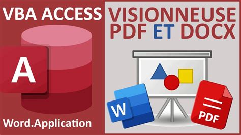 Visionneuse De Fichiers Word Et Pdf Avec Access Youtube