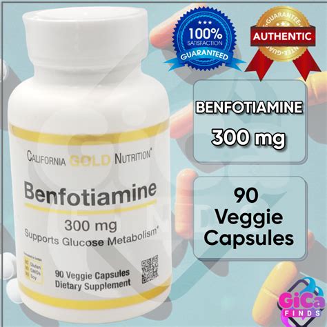 California Gold Nutrition Benfotiamine Alpha Lipoic Acid Or 300 Mg 90 Veggie Capsules