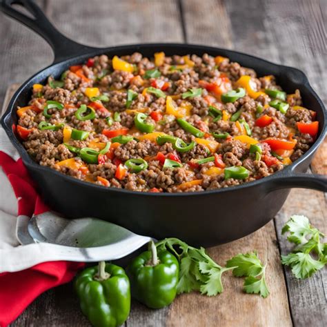 Ground Beef Stuffed Pepper Skillet Recipe Cheff Recipes