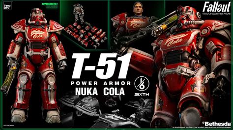 Threezero Fallout 1 6 T 51 Nuka Cola Power Armor Figure Straight Out