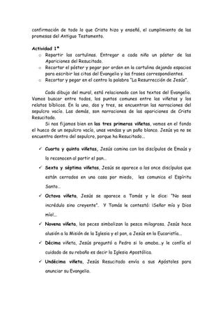 Catequesis Las Apariciones Del Resucitado PDF