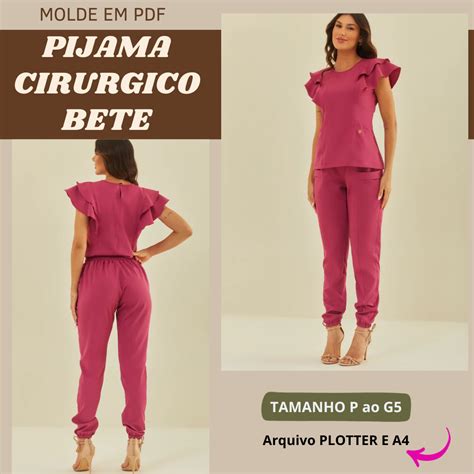 MOLDE PIJAMA CIRÚRGICO BETE julia suenia nunes gomes Hotmart