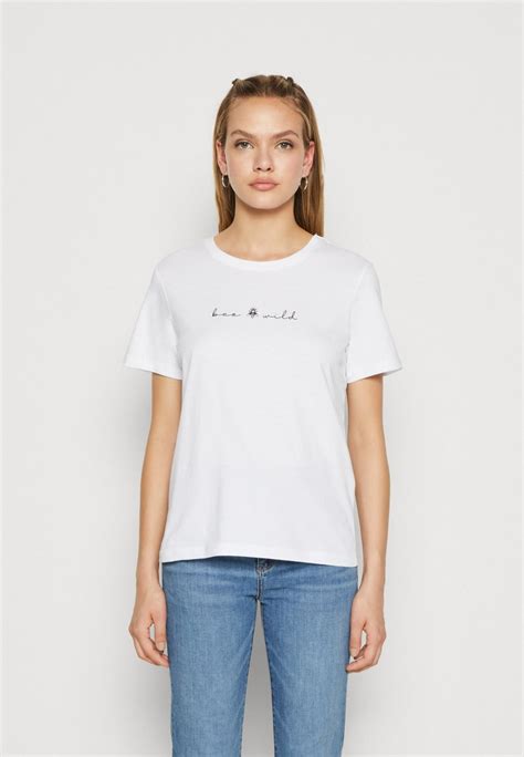 Evenandodd T Shirt Con Stampa Whitebianco Zalandoit