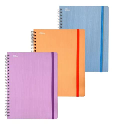 Cuaderno Printaform Arcoiris Pastel Profesional 100h 3 Pzas Envío gratis