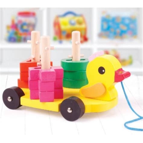 Hamaha Wooden Toys Ahşap Eğitici Geliştirici Geometrik Ördek Fiyatı