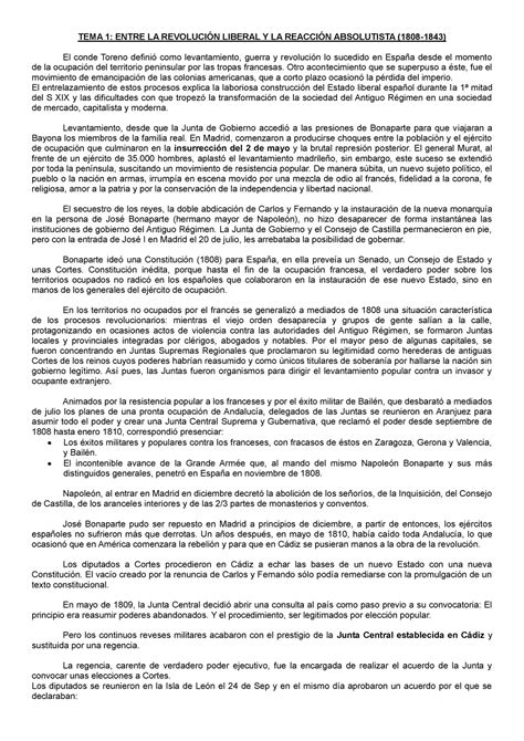 Resumen Libro Manual De Historia Política Y Social De España TEMA 1