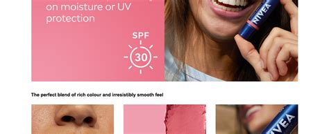 Nivea Caring Beauty Rose Nude Lip Balm Spf G In Buttery Lip And Cheek Tint Rich