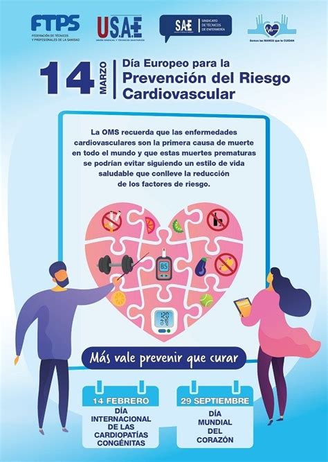 14 De Marzo Día Europeo Para La Prevención Del Riesgo Cardiovascular