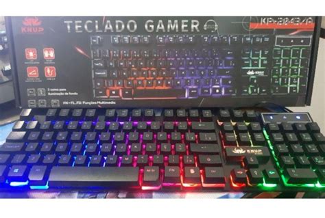 Teclado Gamer Rgb Semi Mec Nico Led Knup Kp A Click Importados