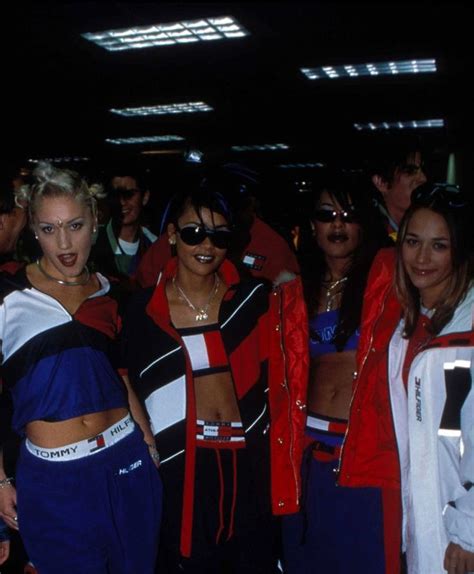 Aaliyah Gwen Stefani Kidada And Rashida Jones At Tommy Hilfiger Fashion