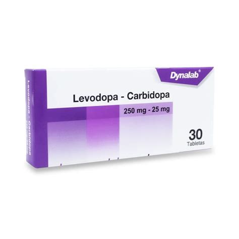 Levodopa Carbidopa 250 25mg X 30 Tabletas Redvital