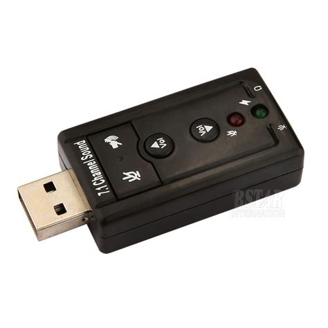 Купить Лучшие usb 2.0 звуковую карту 7.1 канал 3d аудио звуковой карты ...