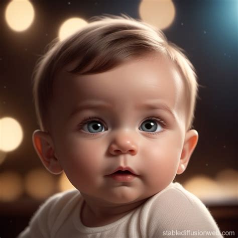 Smart Baby Cartoon Profile Picture Stable Diffusion Online