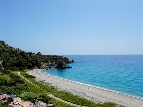 Playa Cala Del Cañuelo Strand Nerja Andalusien 360°