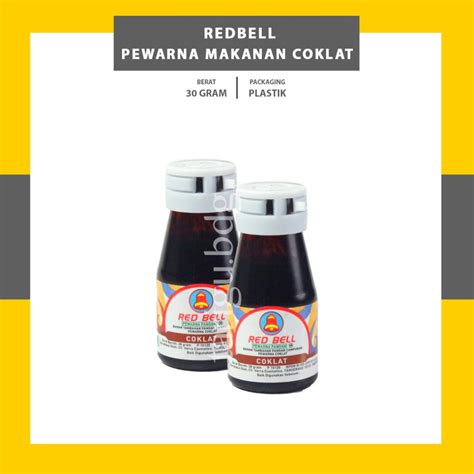 Jual Coklat Pewarna Makanan Red Bell 30ml Redbell Warna Makanan