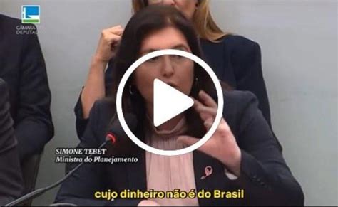 V Deo Simone Tebet Desmente Fake News Do Estad O Sobre O Governo Lula