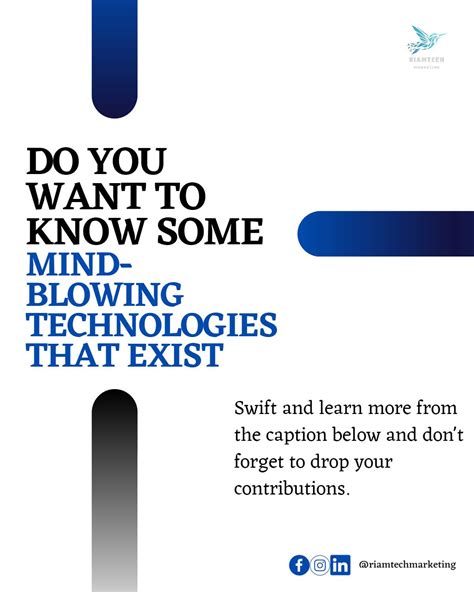🌟 Discover Mind-Blowing Technologies... - Riamtech Marketing