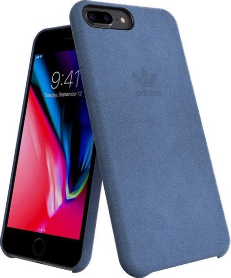 Adidas Originals Slimcase Ultrasuede Blauw Iphone Hoesje 6 6S 7 8 Plus