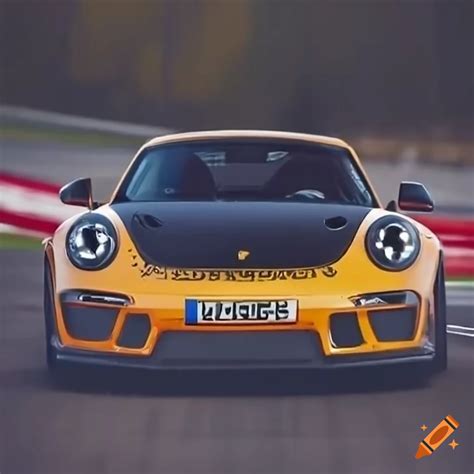 Porsche Gt3 Rs Drifting On A Race Track On Craiyon