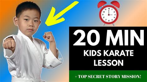 Karate Class At Home 20 Min Story Lesson Dojo Go Week 19 Youtube