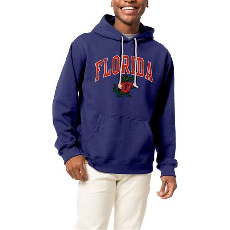 League Collegiate Wear Royal Florida Gators 1965 Arch Essential Fleece Pullover Hoodie Modesens