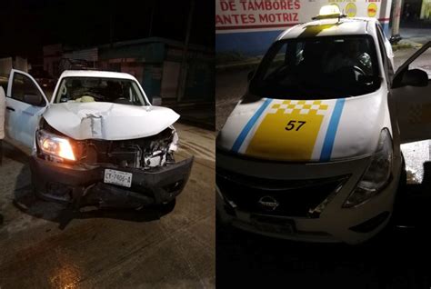 Una Mujer Lesionada Deja Choque De Taxi Y Camioneta En C Rdenas