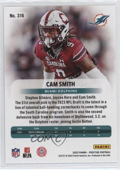 Panini Prestige Rookies Xtra Points Hyper Cam Smith Rc