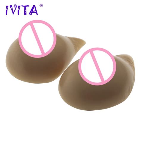 Ivita 600g Formas De Mama Silicone Realista Crossdress Terno Peitos Falsos Para Crossdresser