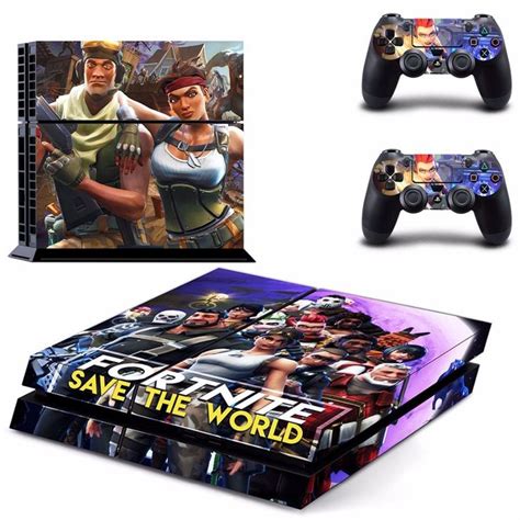 Fortnite Theme Skin Sticker Decal For Sony PlayStation 4 Console and 2 ...