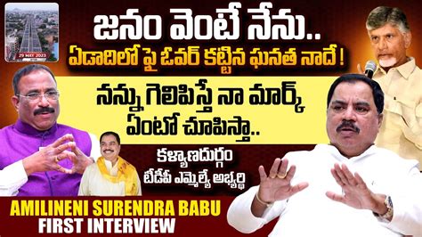 Kalyanadurgam TDP MLA Candidate Amilineni Surendra Babu FULL Interview