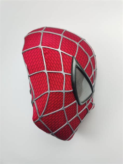 Spiderman Mask Spider Man Mask With Removable Eyes And 3d Etsy