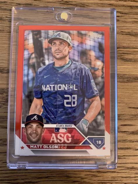 Mise Jour Topps Matt Olson All Star Game Rouge Atlanta