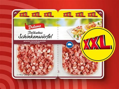 Dulano Delikatess Schinkenw Rfel Xxl X G Von Lidl Ansehen