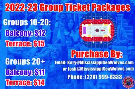 Group Tickets - Mississippi Sea Wolves