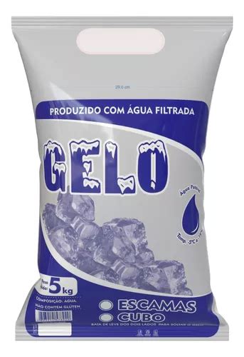 Saco Para Gelo Em Cubos Ou Escamas Kg X Cm Unids