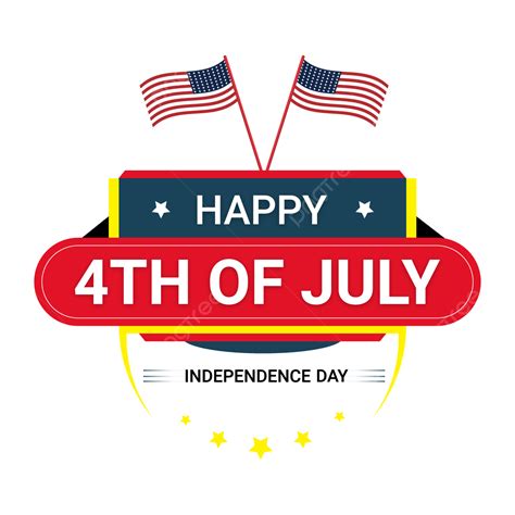 Vector Patriotic 4th Of July United States America Independence Day