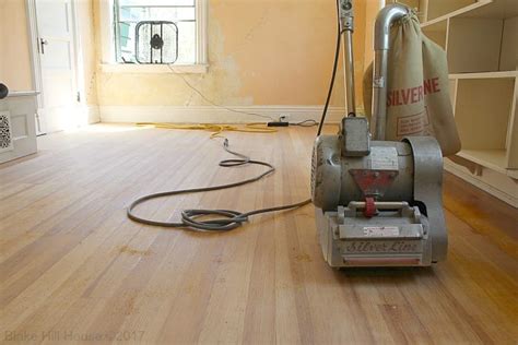 Sanding Hardwood Floors – Blake Hill House