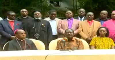 Raila S Message To Kenyans After Meeting Religious Leaders