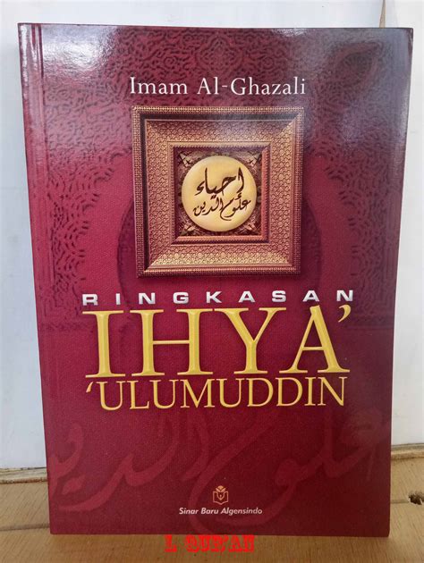 Terjemah Ihya Ulumuddin Buku Ringkasan Terjemah Kitab Ihyaa