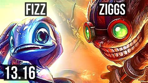 FIZZ Vs ZIGGS MID 2 5M Mastery 2200 Games 7 Solo Kills