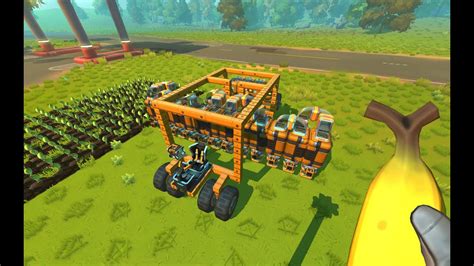 Scrap Mechanic Survival Half Automatic Farming Vehicle Plant