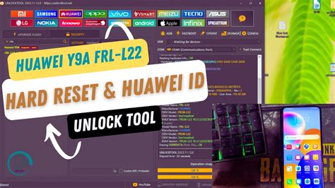 Huawei Y9a FRL L22 Hard Reset And Huawei Id Bypass Unlock Tool YouTube