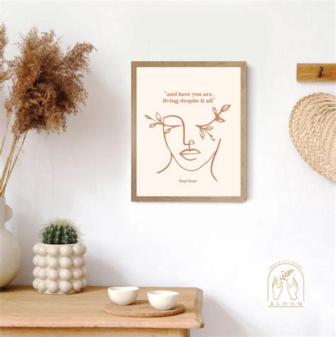 Rupi Kaur Wall Art Rupi Kaur Print Rupi Kaur Poetry Print Etsy