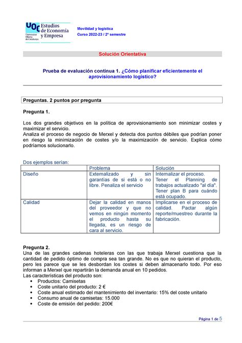 Sol Pec Soluci N Profesor Pec Movilidad Y Log Stica