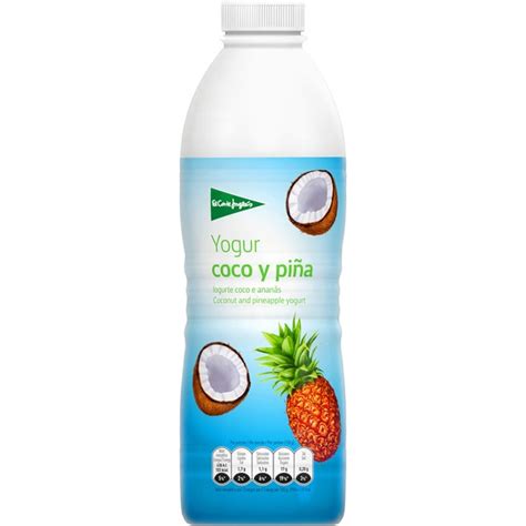 Yogur líquido con coco y piña sin gluten botella 1 l EL CORTE INGLES