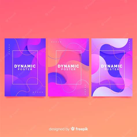 Free Vector Dynamic Poster Collection