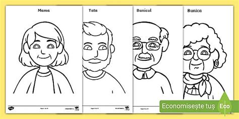 Familia Mea — Desene De Colorat Resurse Twinkl România